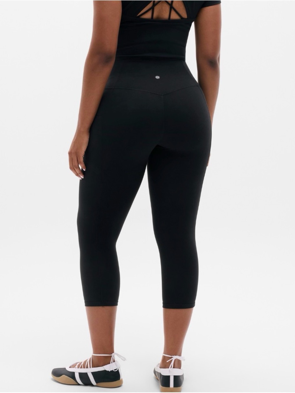 Athleta Salutation Stash Black Capris size 3X